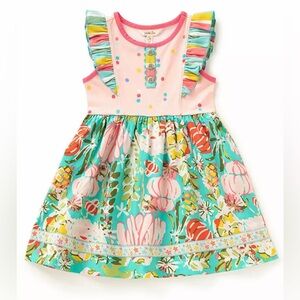 Girls Size 6 Matilda Jane You And Me dress pink floral flutter sleeve